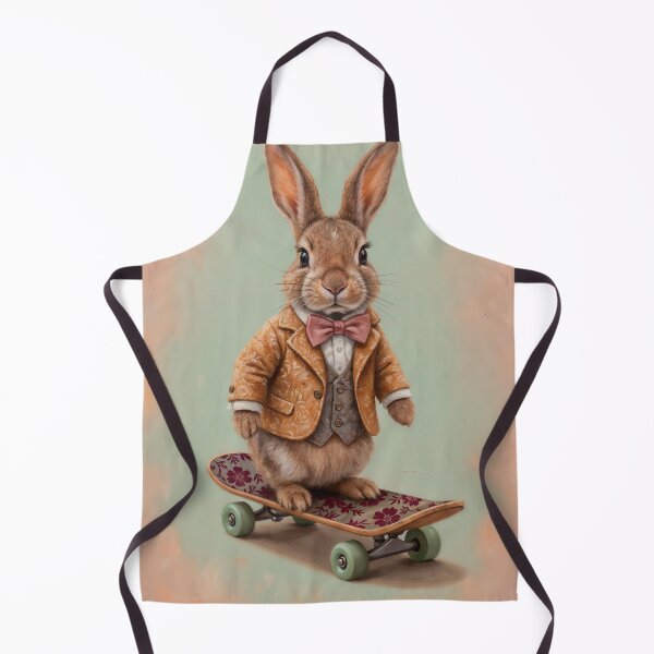 Item preview, Dapper Rabbit on a skateboard designed and sold by paulrommer.