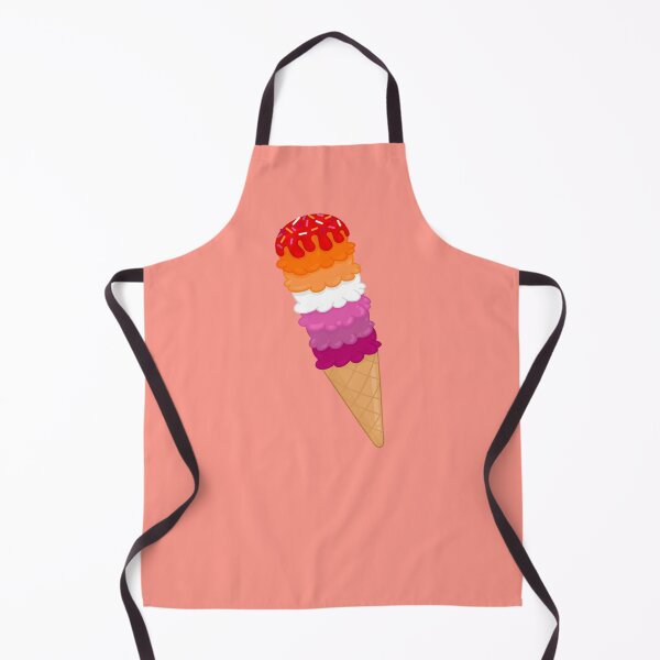 Item preview, Lesbian Pride Flag Ice Cream Cone designed and sold by Sahira820.
