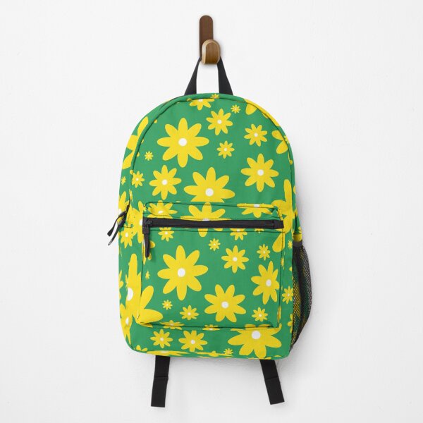 Item preview, Yellow Green Retro Daisies Flowers Pattern designed and sold by Jeallan Designs.