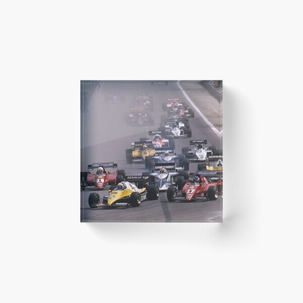 Item preview, Vintage Formula 1 Start Grid – 80s F1 Racing, Turbo Era Grand Prix, Classic Motorsport Poster designed and sold by Road To Track.