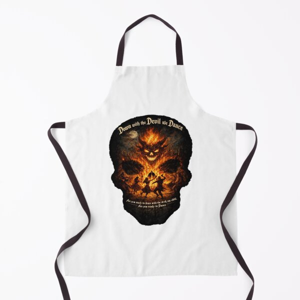 Item preview, Down with the Devil We Dance – Dark Folk Ritual Bonfire Demon Art designed and sold by BigBobInk.