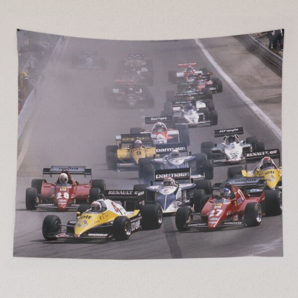 Item preview, Vintage Formula 1 Start Grid – 80s F1 Racing, Turbo Era Grand Prix, Classic Motorsport Poster designed and sold by Road To Track.