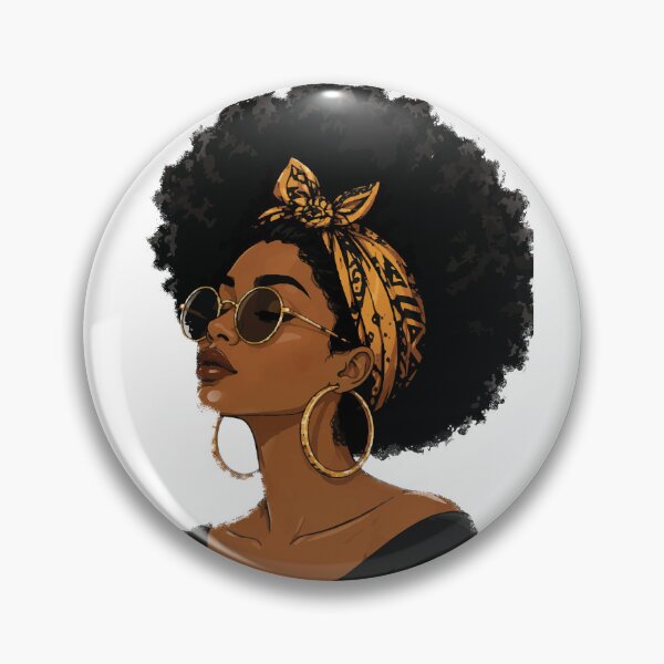 Item preview, Stylish Afro Woman Portrait with Headwrap and Sunglasses designed and sold by Koloraist.