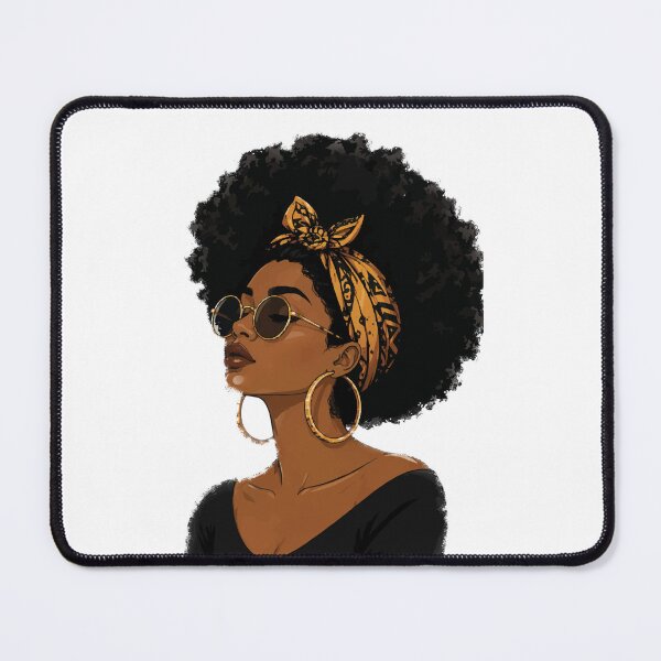 Item preview, Stylish Afro Woman Portrait with Headwrap and Sunglasses designed and sold by Koloraist.