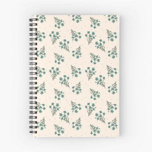 Item preview, Teal Wildflower Toss Pattern designed and sold by MoonwillowArt.