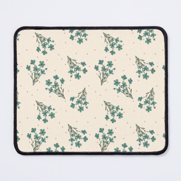 Item preview, Teal Wildflower Toss Pattern designed and sold by MoonwillowArt.