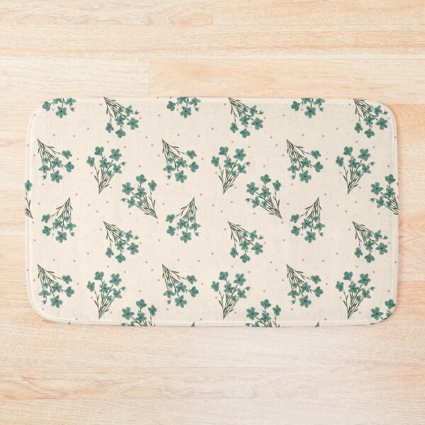 Item preview, Teal Wildflower Toss Pattern designed and sold by MoonwillowArt.