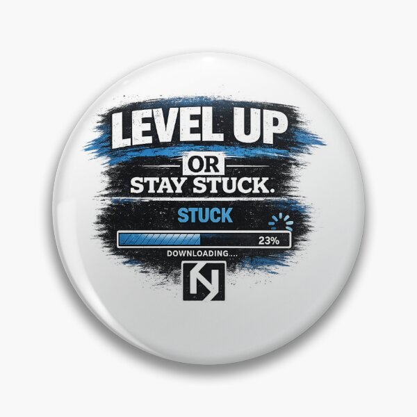 Item preview, Level Up or Stay Stuck Shirt – Motivational Growth Mindset Tee with Progress Bar Design for Students & Young Professionals designed and sold by LatoriaStyle.