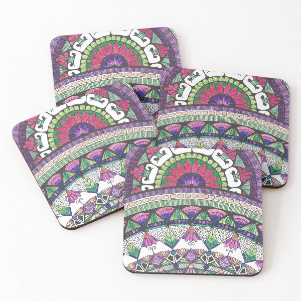 Item preview, Eva - Hand Drawn Biro Mandala Floral Design  designed and sold by AJPrettyObscene.