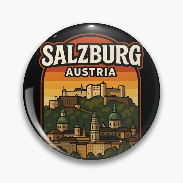 Item preview, Salzburg Austria Retro Travel designed and sold by TomFrontierArt.