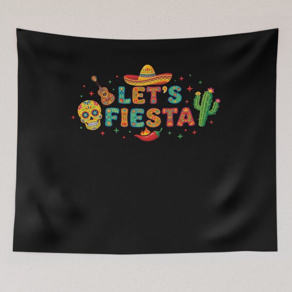 Item preview, Let's Fiesta Mexican Party Celebration Cinco De Mayo Day Of The Dead designed and sold by FormalDehyena.