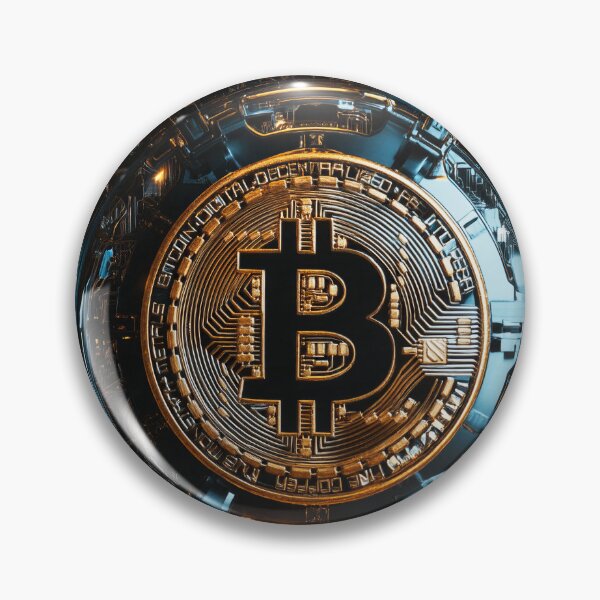 Item preview, Futuristic Bitcoin Core Cyber Circuit Neon Tech Crypto Art designed and sold by lematworks.
