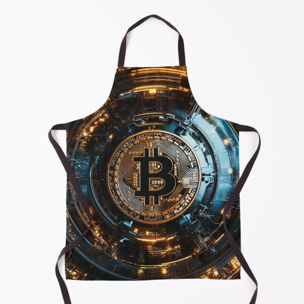 Item preview, Futuristic Bitcoin Core Cyber Circuit Neon Tech Crypto Art designed and sold by lematworks.