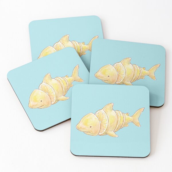 Item preview, Lemon Shark Cutesy Drawing designed and sold by shellle in the ocean.