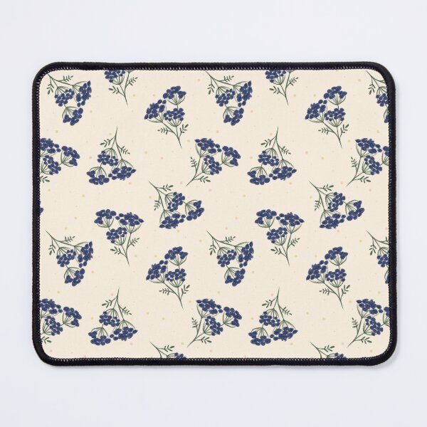 Item preview, Navy Wildflower Toss Pattern designed and sold by MoonwillowArt.