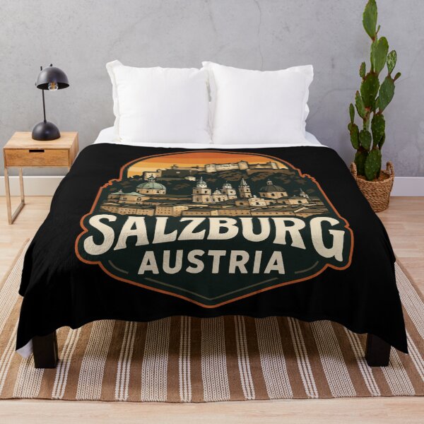 Item preview, Salzburg Austria Retro Vintage Travel designed and sold by TomFrontierArt.