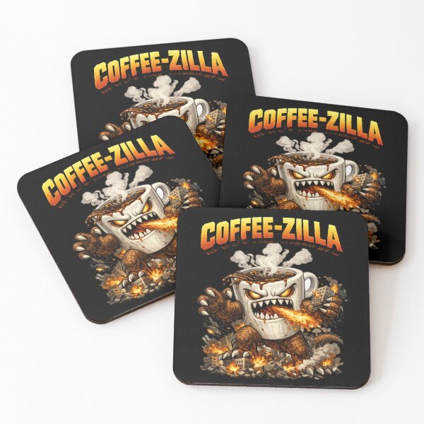 Item preview, Coffee-Zilla Monster Mayhem designed and sold by Sonic Nova Studios.