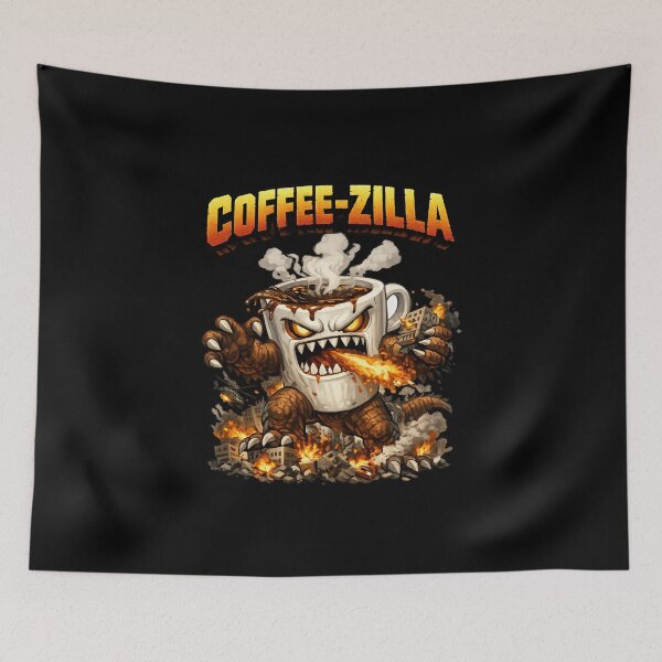 Item preview, Coffee-Zilla Monster Mayhem designed and sold by Sonic Nova Studios.