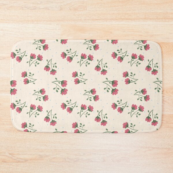 Item preview, Pink Wildflower Toss Pattern designed and sold by MoonwillowArt.