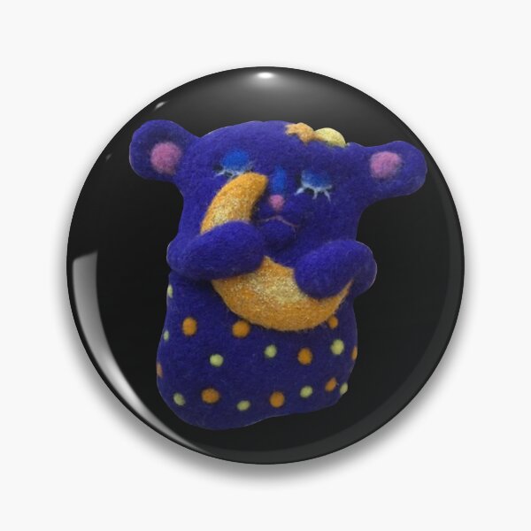 Item preview, Hand-felted blue bear with crescent moon designed and sold by creaphyl28.