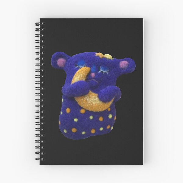Item preview, Hand-felted blue bear with crescent moon designed and sold by creaphyl28.