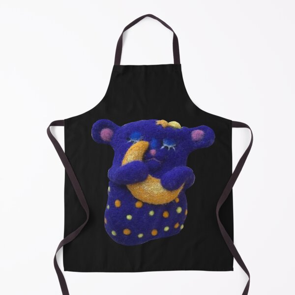 Item preview, Hand-felted blue bear with crescent moon designed and sold by creaphyl28.