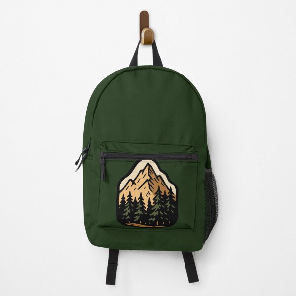 Item preview, Retro Mountain Pine Forest Design designed and sold by Vileprint.
