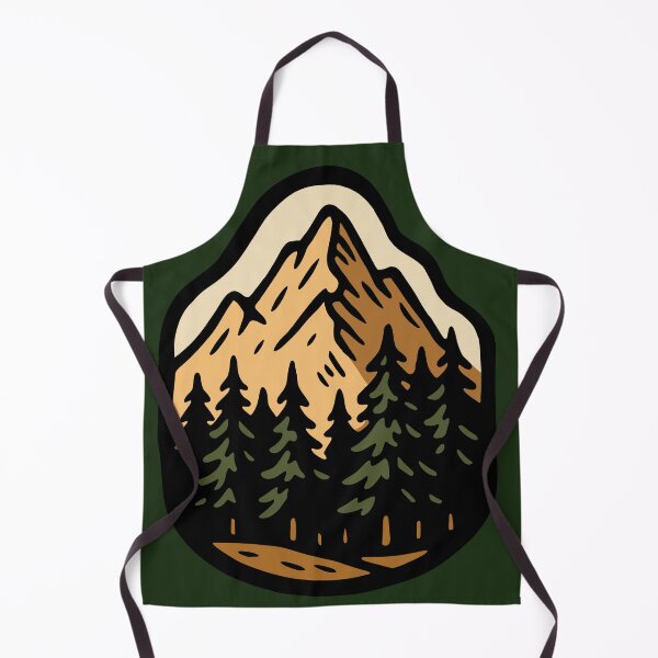 Item preview, Retro Mountain Pine Forest Design designed and sold by Vileprint.