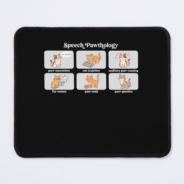 Item preview, Speech Pawthology Speech Language Pathologist SLP Cat Lover Gift designed and sold by FormalDehyena.