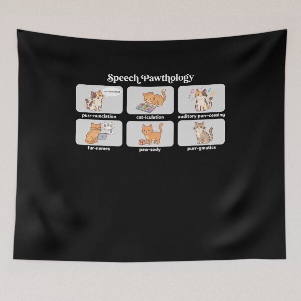 Item preview, Speech Pawthology Speech Language Pathologist SLP Cat Lover Gift designed and sold by FormalDehyena.