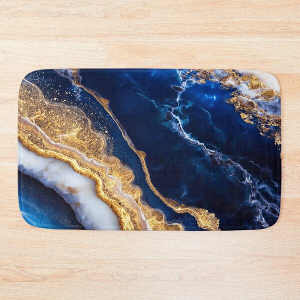 Item preview, Luxury Blue Gold Marble Abstract Fluid Art Elegant Geode Texture Design designed and sold by lematworks.