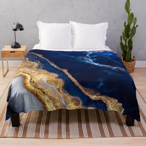 Item preview, Luxury Blue Gold Marble Abstract Fluid Art Elegant Geode Texture Design designed and sold by lematworks.