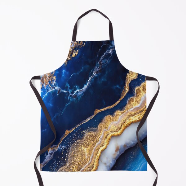 Item preview, Luxury Blue Gold Marble Abstract Fluid Art Elegant Geode Texture Design designed and sold by lematworks.