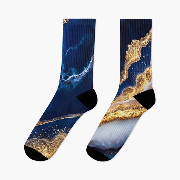 Item preview, Luxury Blue Gold Marble Abstract Fluid Art Elegant Geode Texture Design designed and sold by lematworks.