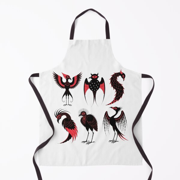 Item preview, Stylized black and red birds designed and sold by michplante60.