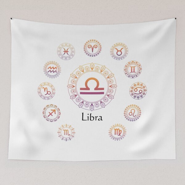 Item preview, Zodiac Signs Mandala – Libra | Astrology Boho Spiritual Design designed and sold by ArcticFoxStudio.