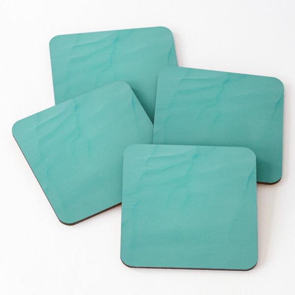Item preview, Aqua Green Textured Dunes – Minimalist Abstract Art designed and sold by Midnight Veil Designs.
