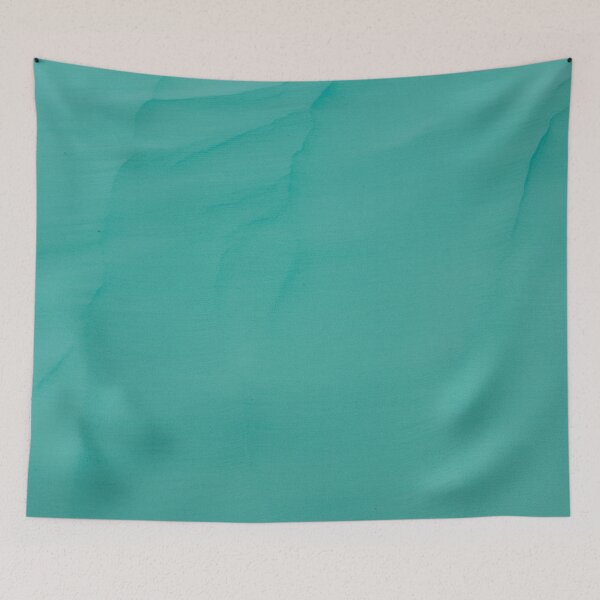 Item preview, Aqua Green Textured Dunes – Minimalist Abstract Art designed and sold by Midnight Veil Designs.