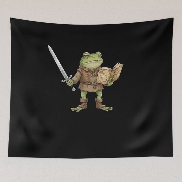 Item preview, Dungeons And Dragons Frog Adventurer RPG Gamer designed and sold by FormalDehyena.