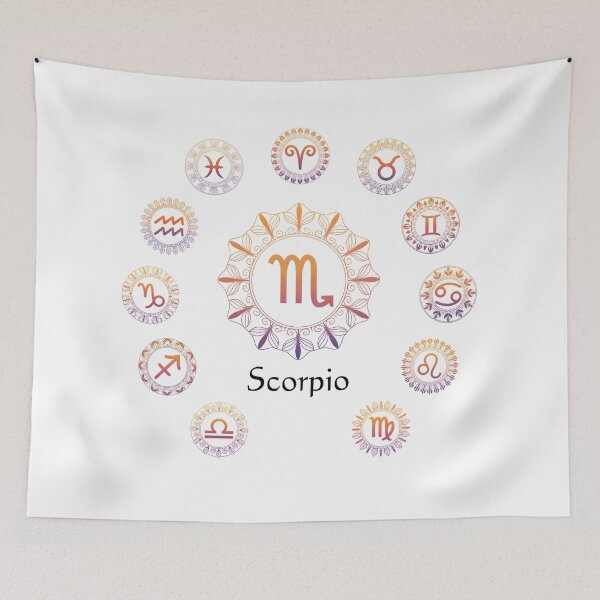 Item preview, Zodiac Signs Mandala – Scorpio | Astrology Boho Spiritual Design designed and sold by ArcticFoxStudio.