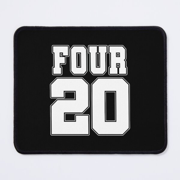 Item preview, Four 20 Funny Weed Number 420 Stoner Sports Style Joke designed and sold by Say It With Ink.