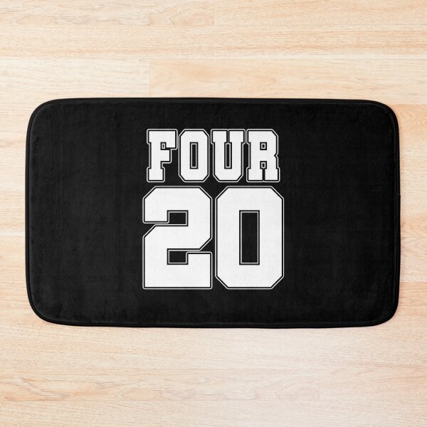 Item preview, Four 20 Funny Weed Number 420 Stoner Sports Style Joke designed and sold by Say It With Ink.