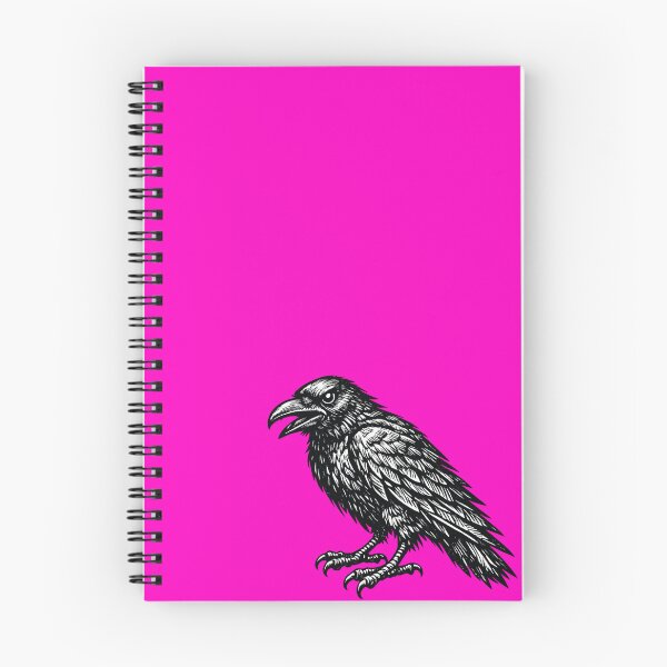 Item preview, Retro Woodcut Crow Illustration – Bold Black & White Gothic Bird Art designed and sold by Analog Aura .