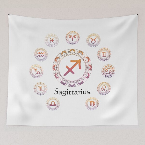 Item preview, Zodiac Signs Mandala – Sagittarius | Astrology Boho Spiritual Design designed and sold by ArcticFoxStudio.