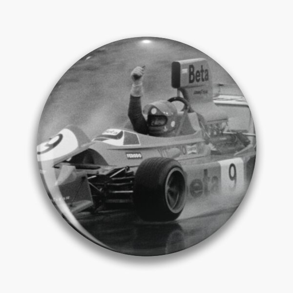 Artikelvorschau, Driver in Race Car Wet Track Victory Poster entworfen und verkauft von Road To Track.