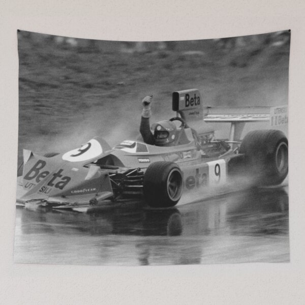 Item preview, Vittorio Brambilla March 751 Victory Poster – Iconic F1 Wet Win designed and sold by Road To Track.