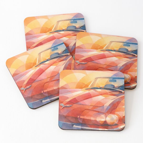 Item preview, "Corvette Spirit: American Icon in Abstract Mosaic Art" designed and sold by  BoomPoster.
