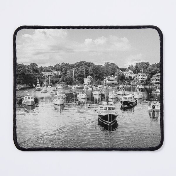 Item preview, Peaceful Fishing Boats in a Quiet Harbor designed and sold by ADAG-ART.