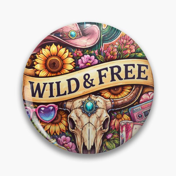 Item preview, Wild and Free Wildwest Tattoo Print  designed and sold by Neon Cactus Co.