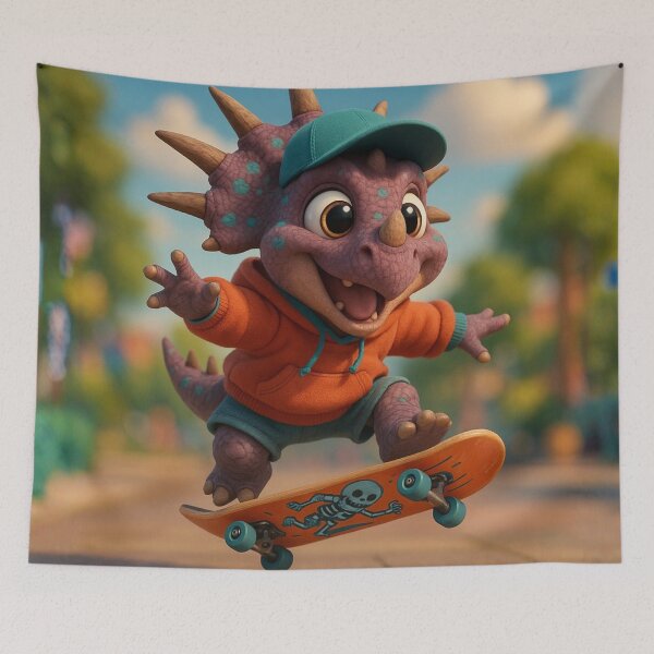 Item preview, Skater Styracosaurus designed and sold by Sillytoe.